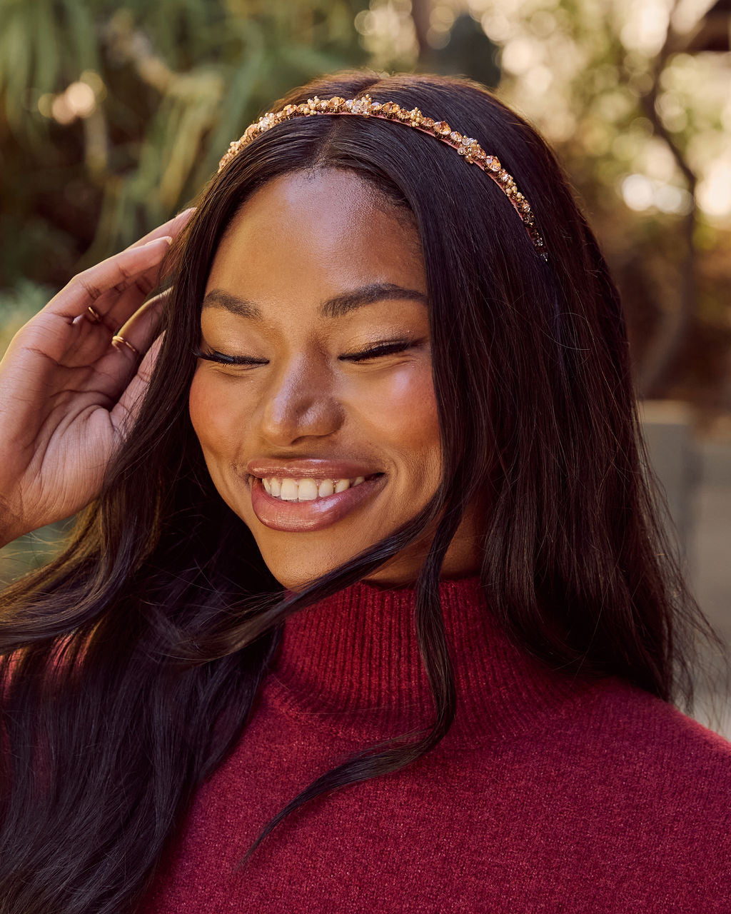 Yamira Gemstone Embellished Headband