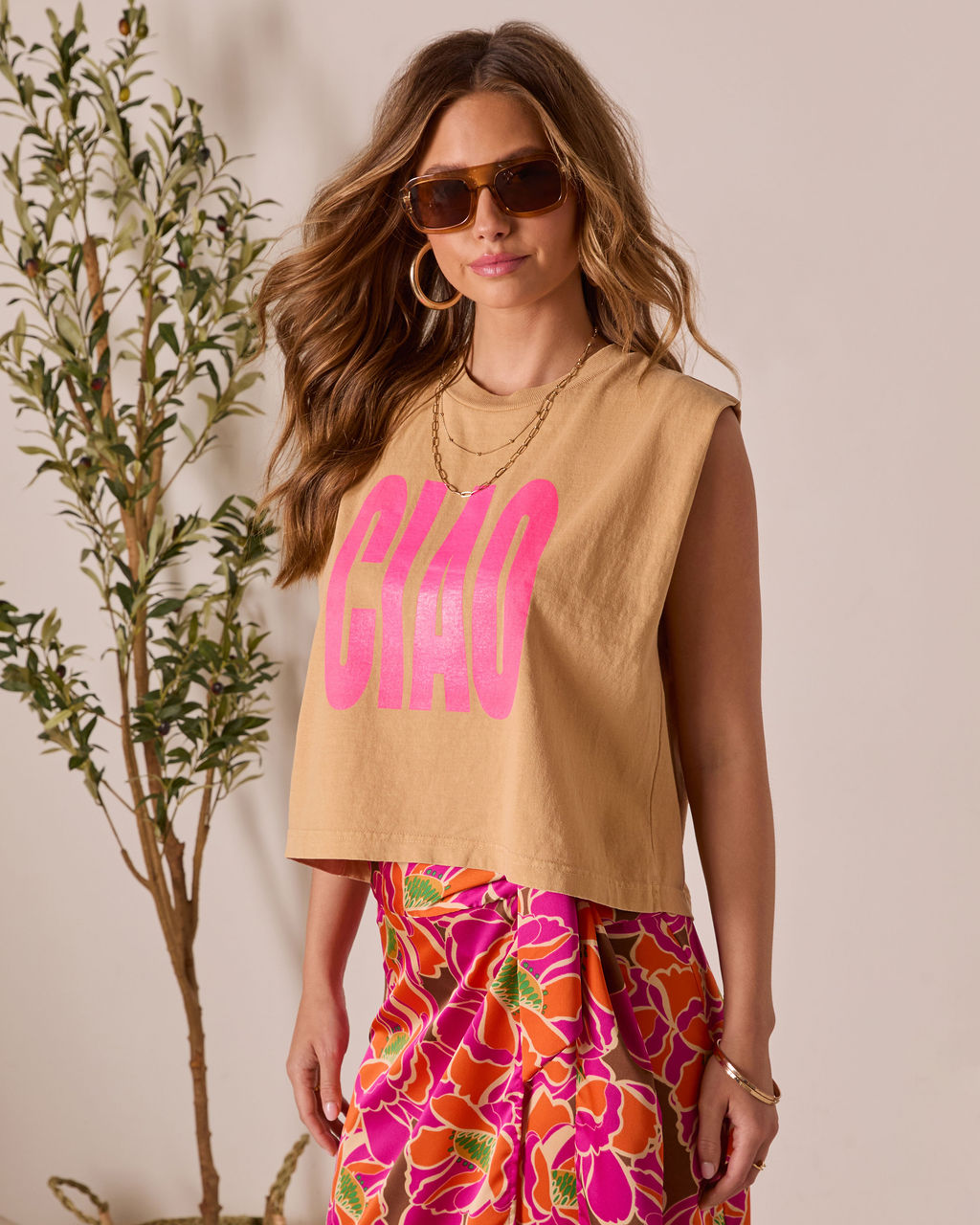 Ciao Graphic Muscle Tee