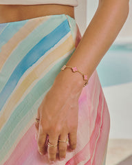 Capri Crush Clover Charm Bracelet