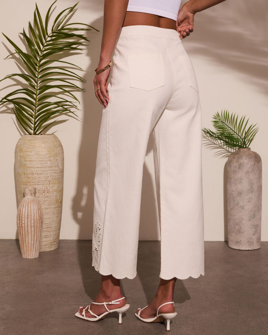 Breezy Ritual Eyelet Scallop Jeans