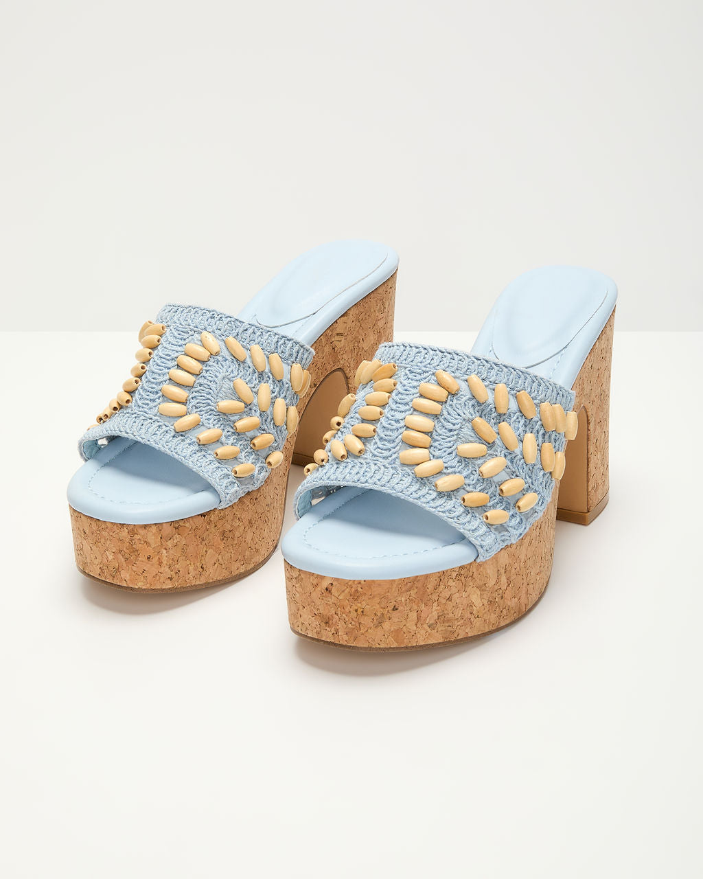 Madisson Shell Crochet Platform Sandal