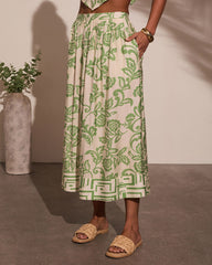 Elliah Abstract Maxi Skirt