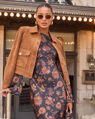 Bronzed Echo Suede Jacket