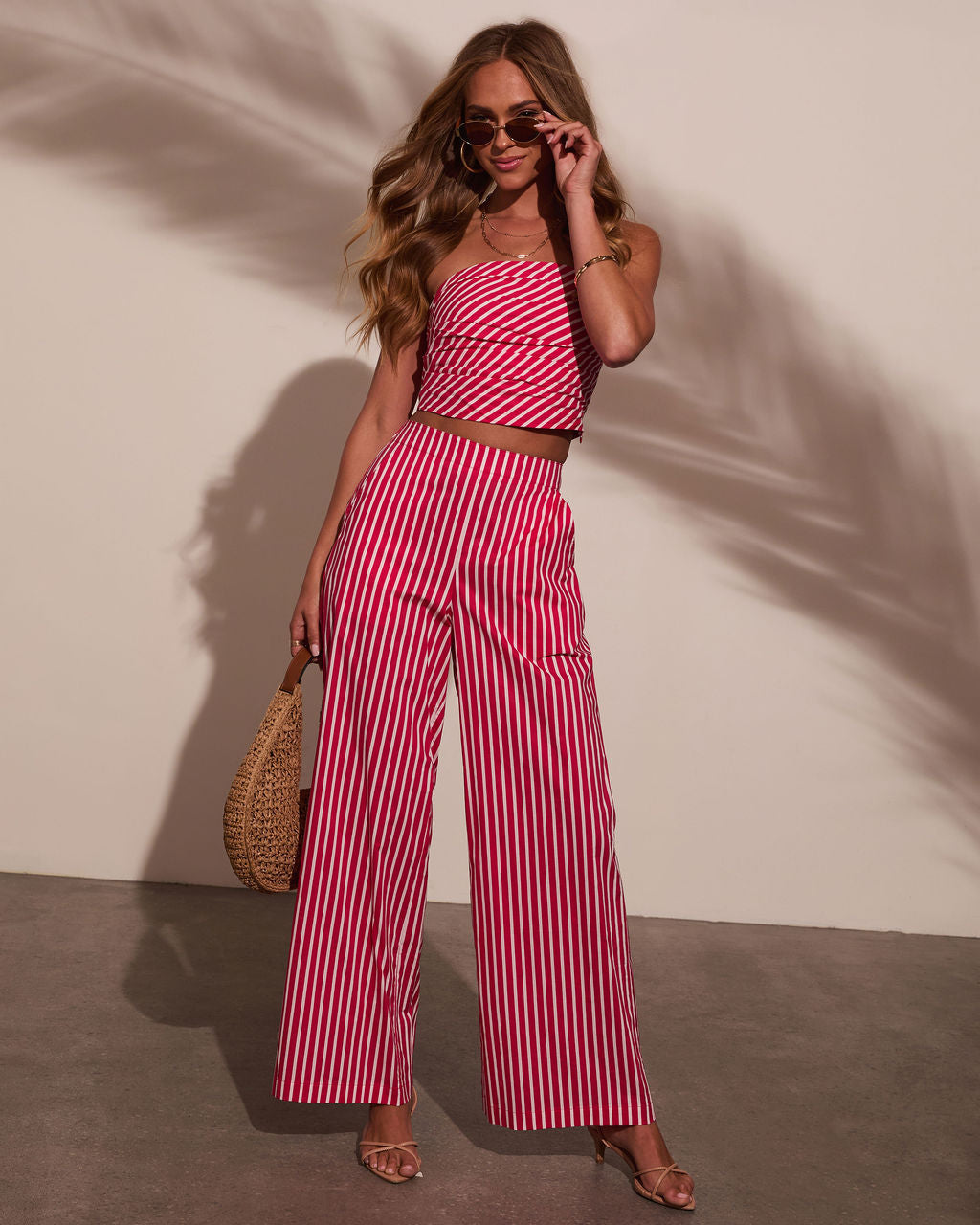 High Noon Striped Tube Top