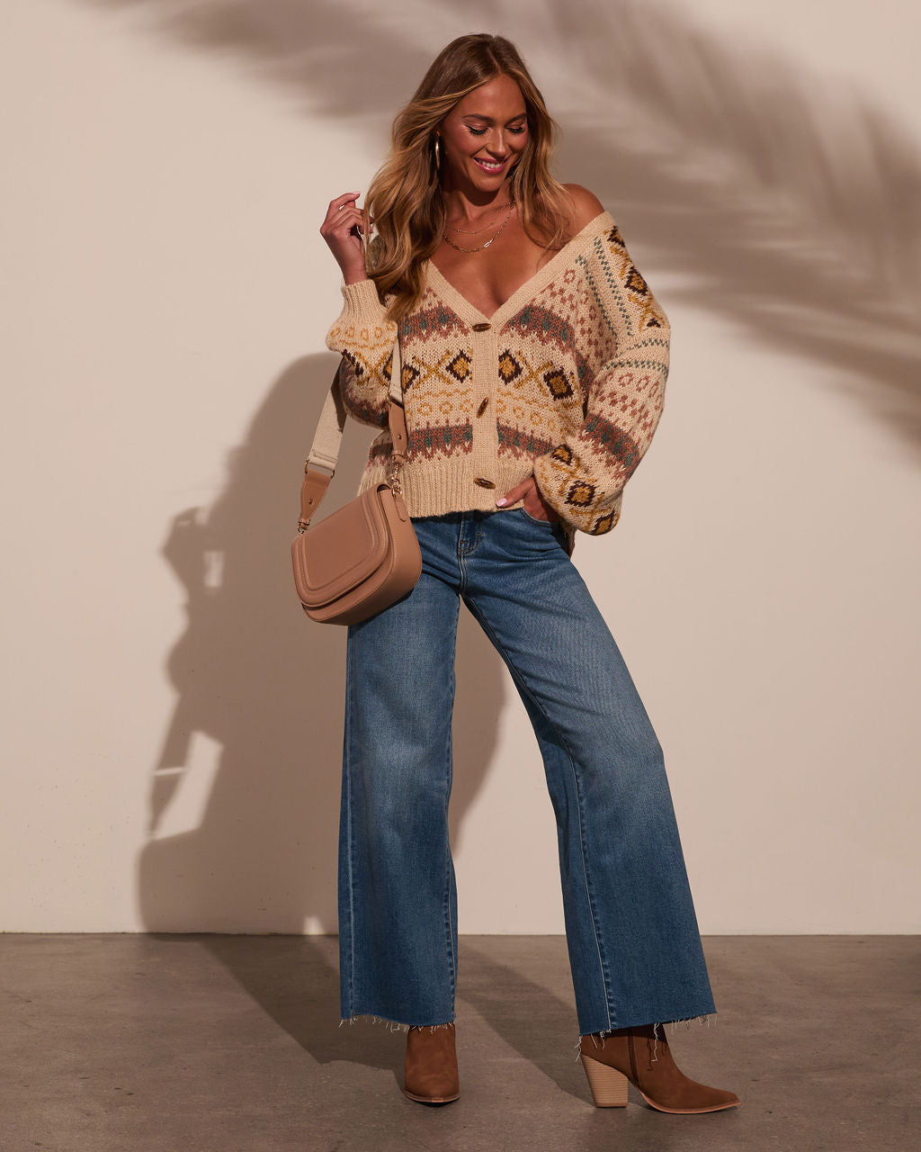 Dream Maker Abstract Knit Cardigan