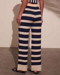 At The Dock Striped Drawstring Pants