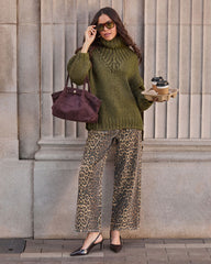 Forest Spell Knit Turtleneck Sweater