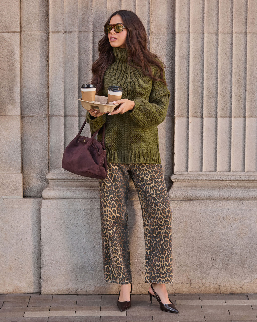 Forest Spell Knit Turtleneck Sweater