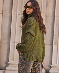 Forest Spell Knit Turtleneck Sweater