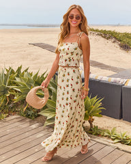 Market Morning Shoulder Tie Top