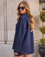 Braylee Denim Button Down Top