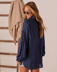 Elowen Balloon Sleeve Button Down Top