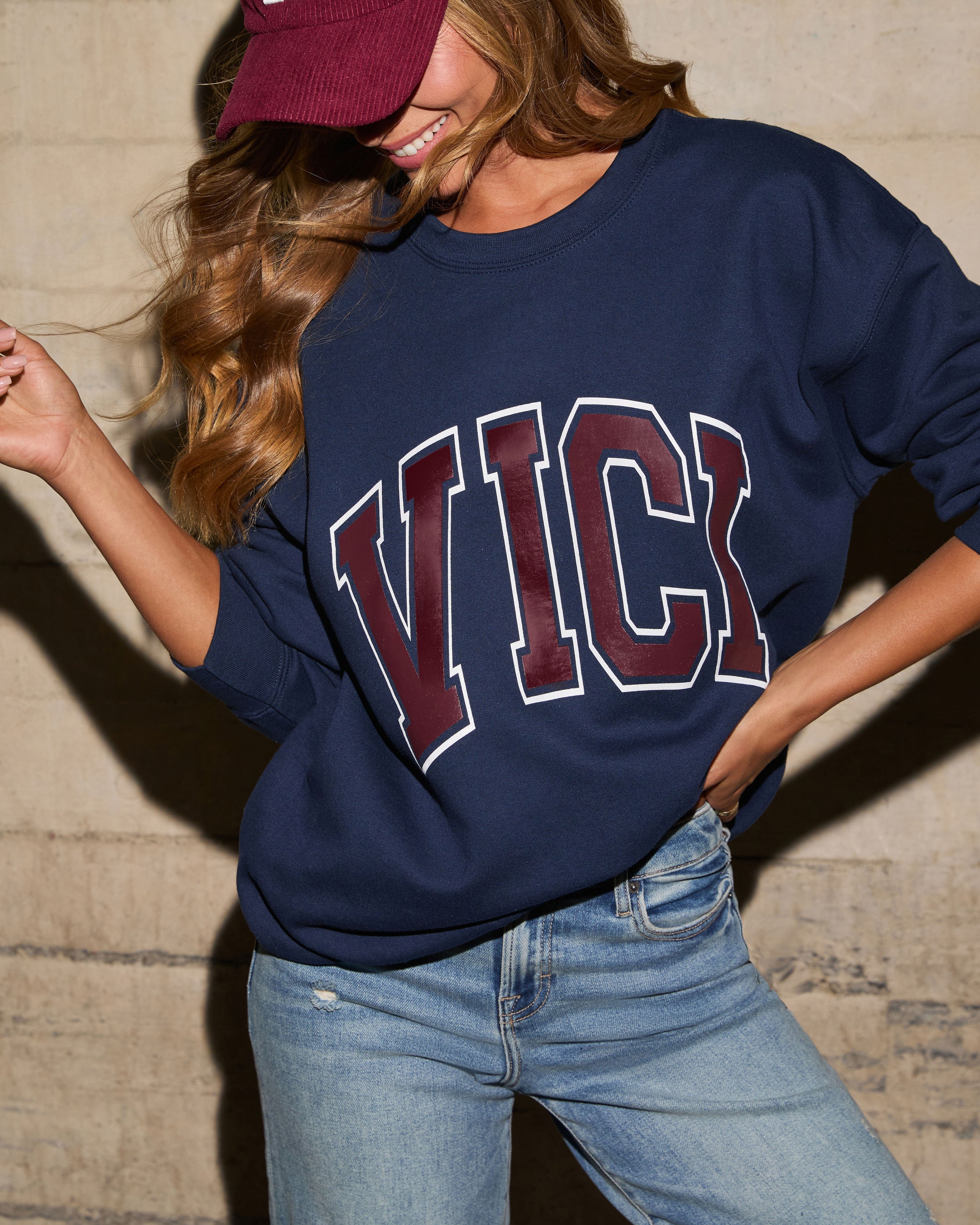 VICI Drop Oversized Graphic Sweatshirt