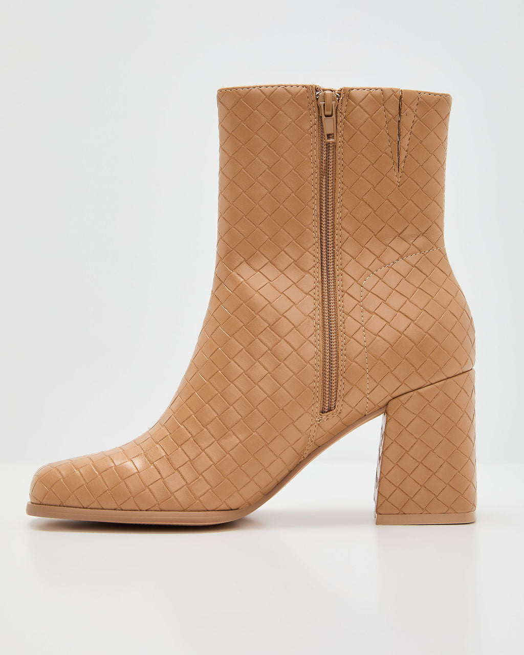 Chanie Woven Leather Booties