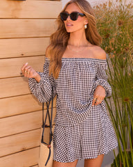 Liliannie Off The Shoulder Gingham Top