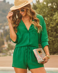 Sindie Collared Button Down Top