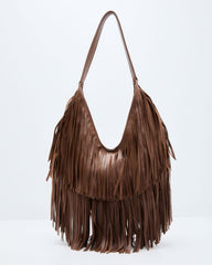 Amber Season Fringe Shoulder Bag