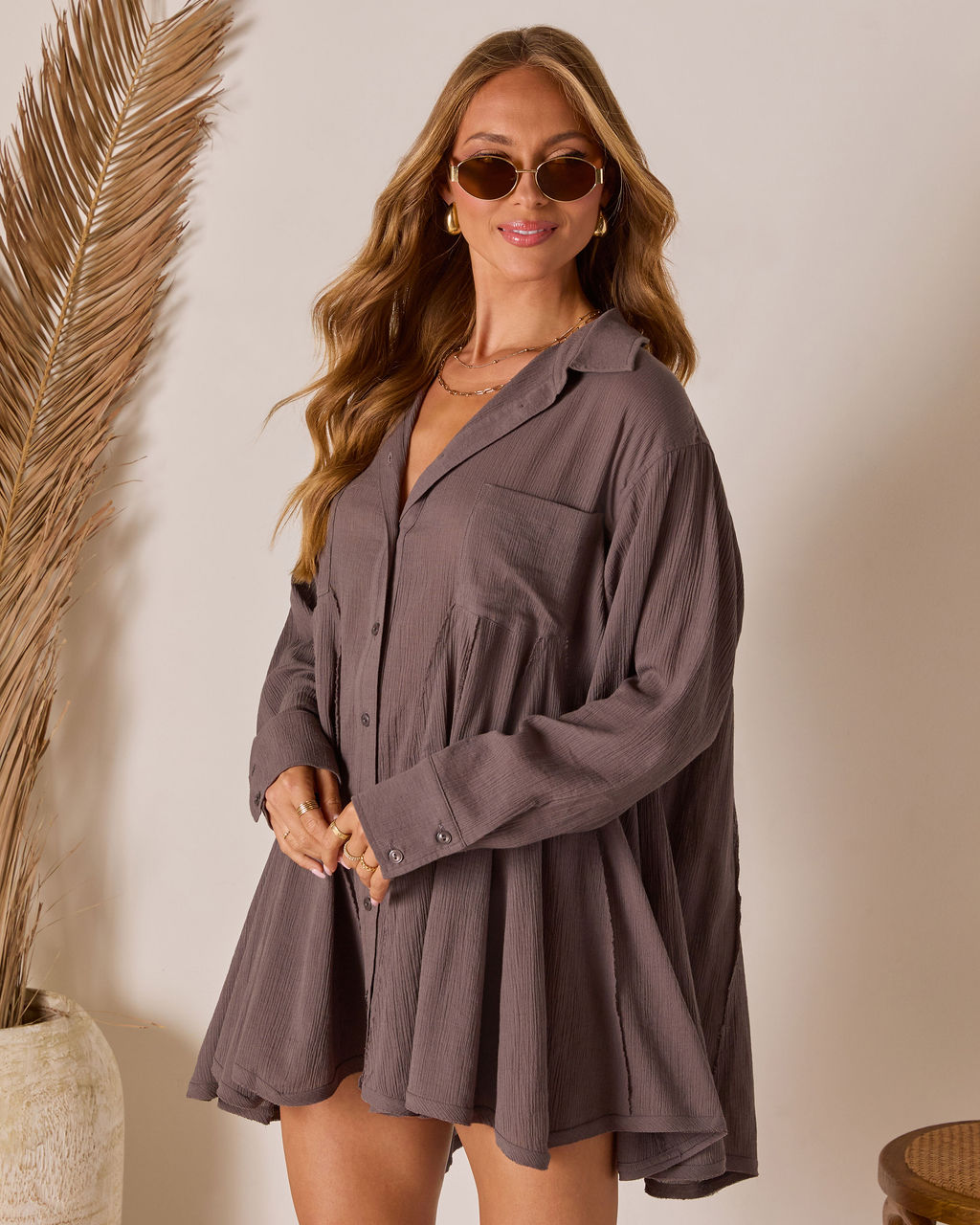 Letecia Mini Shirt Dress