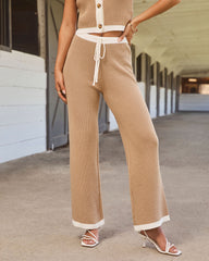 Rosemere Contrast Wide Leg Pants