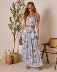Cedar Skies Printed Maxi Skirt