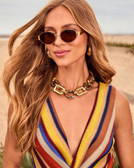 Lagoon Light Chunky Tortoise Necklace