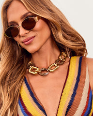 Lagoon Light Chunky Tortoise Necklace