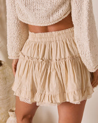 Ramone Tiered Ruffle Mini Skirt