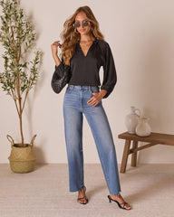 Teylor V Neck Long Sleeve Top