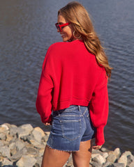 Elouise American Flag Crewneck Sweater