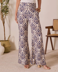 French Kissed Abstract Print Pants
