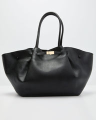 Delena Buckle Leather Tote Bag