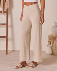 Ease Mode Wide Leg Knit Pants