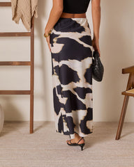 Serrah Animal Print Maxi Skirt