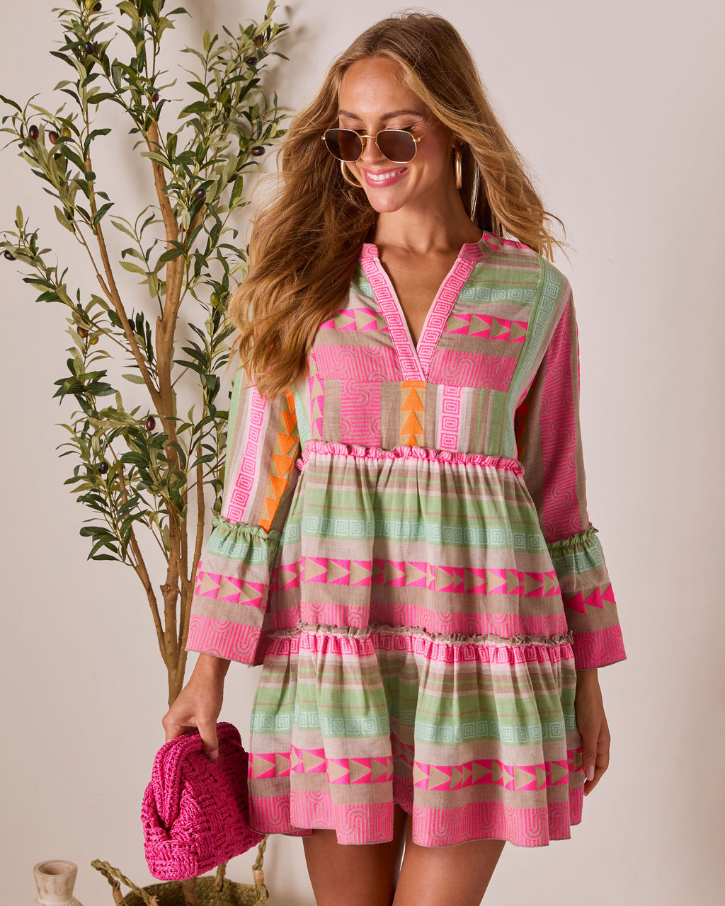 Seablush Shift Mini Dress