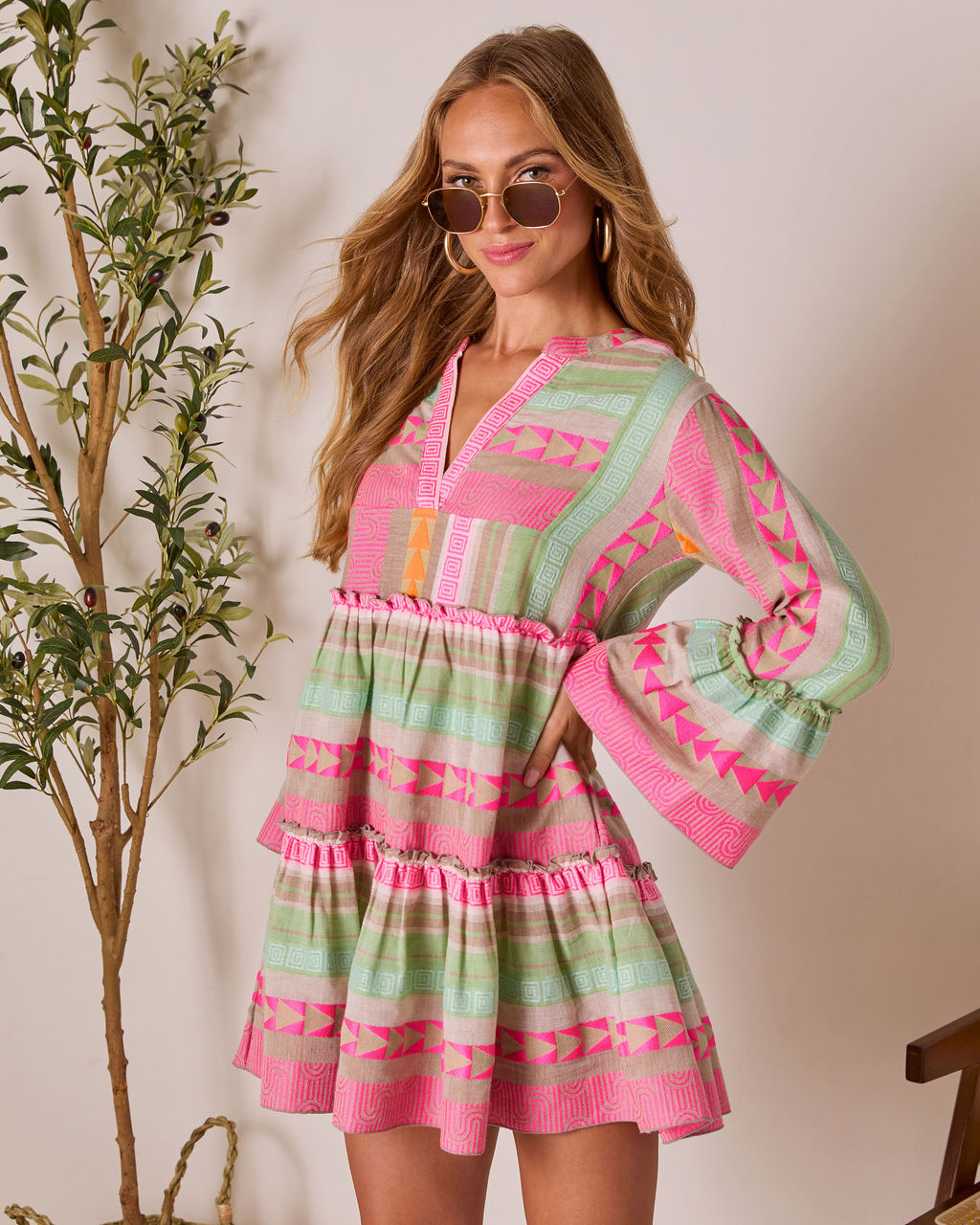 Seablush Shift Mini Dress