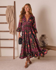 Echo Wild Printed Midi Dress