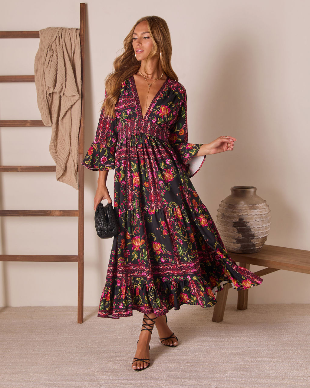 Echo Wild Printed Midi Dress