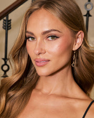 Arine Dainty Clover Drop Earrings