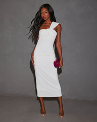 Emberly One Shoulder Midi Dress