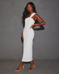 Emberly One Shoulder Midi Dress