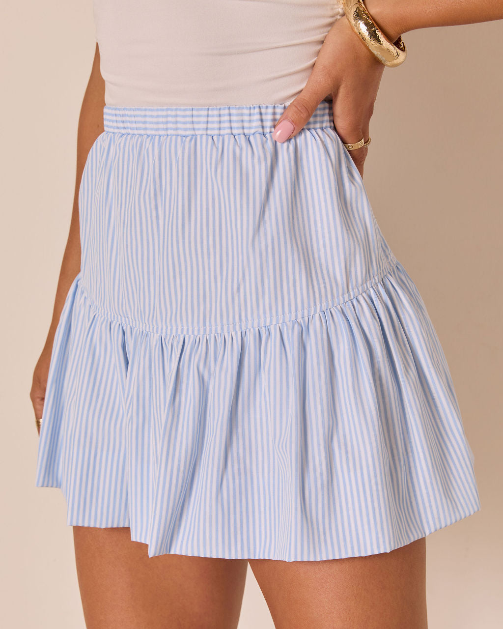 Anchorlight Stripe Bubble Skirt