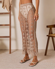 Summer Found Cover Up Crochet Maxi Skirt