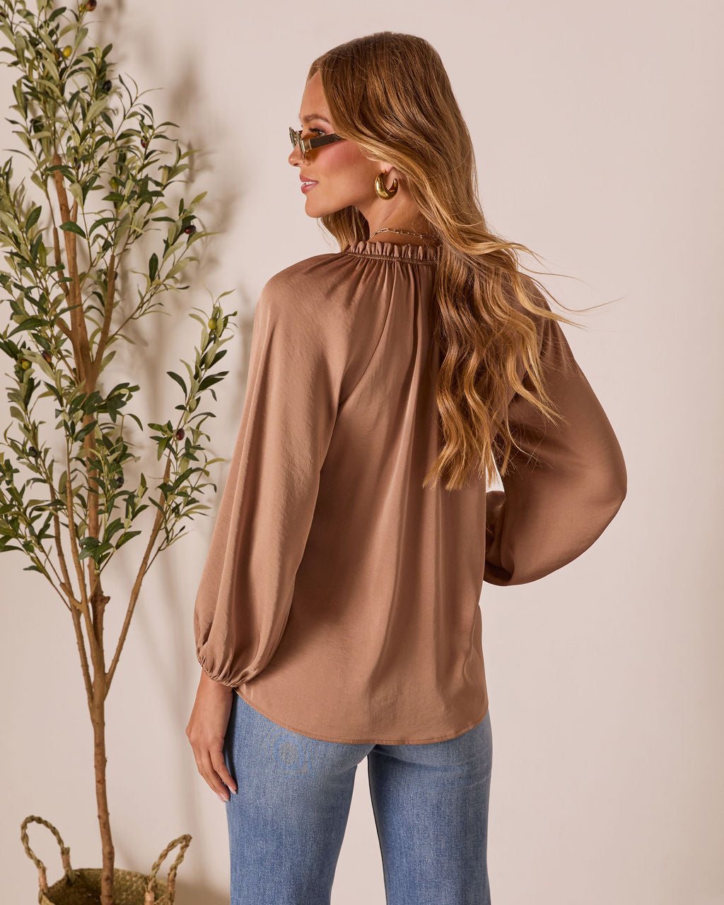 Teylor V Neck Long Sleeve Top