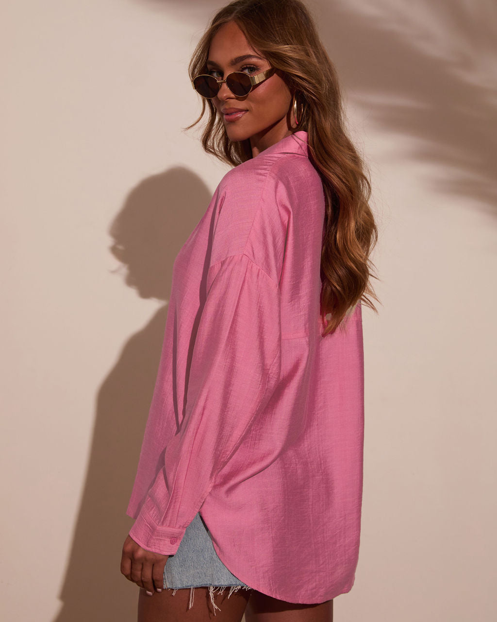 Mediterranean Coast Button Down Top