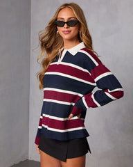 Porcha Collared Long Sleeve Top