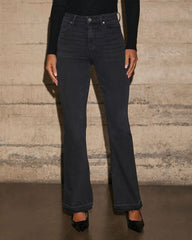 Krawford Super Stretch Released Hem Flare Jeans