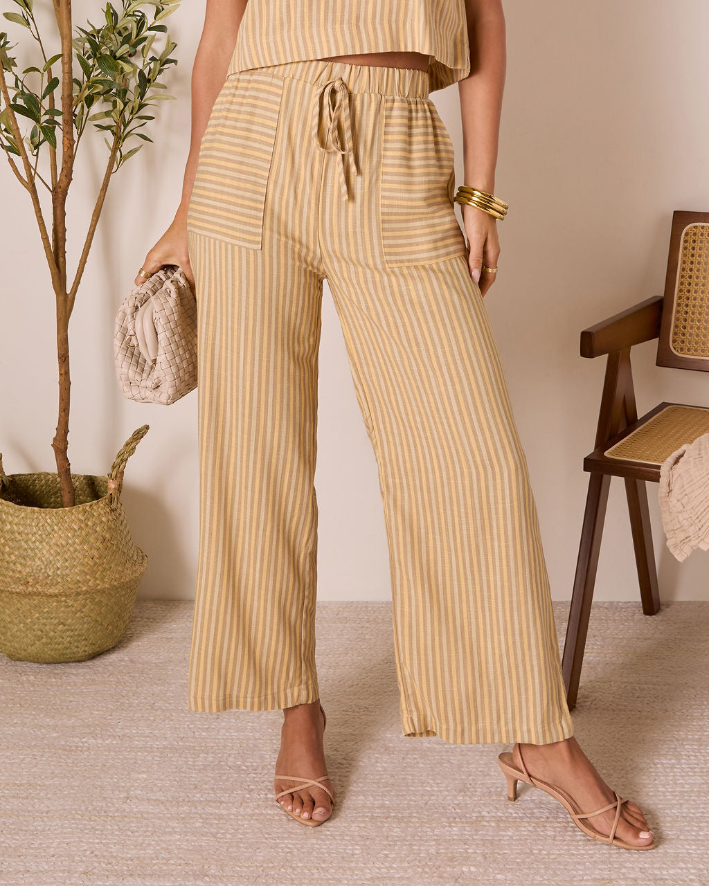 Meadowlight Striped Wide Leg Pants