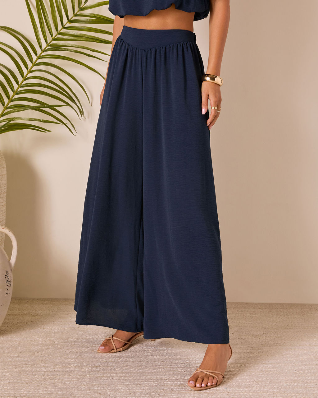 Island Sway Pleated Wide Leg Pants