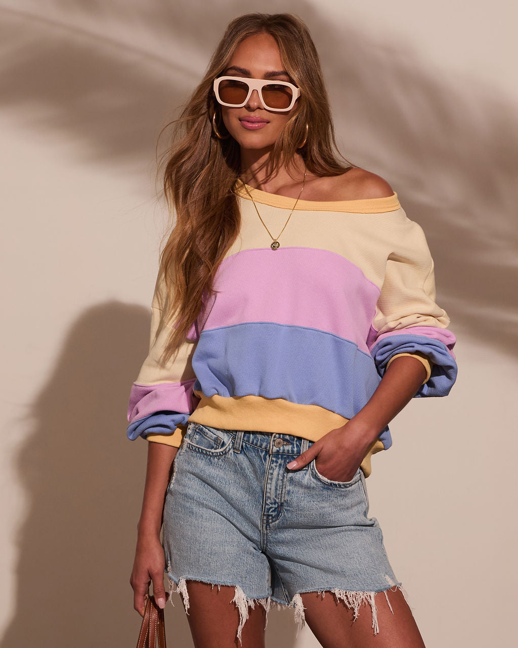 Lake Side Oversized Colorblock Pullover