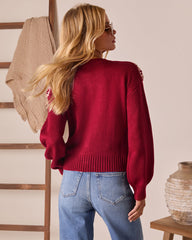 Low Skies Contrast Crochet Cardigan